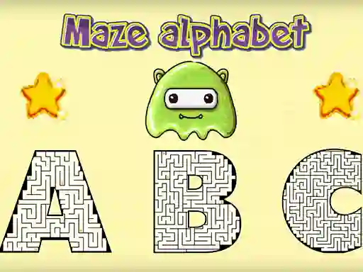 Mchezo Maze Alphabet online