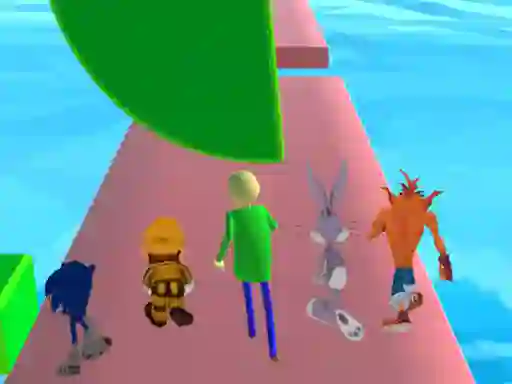 Fun Race 3D baldi's basics — free online game