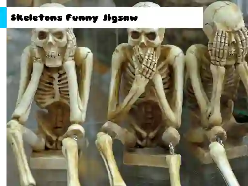 Skeletons Funny Jigsaw — free online game