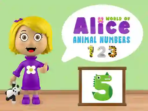 World of Alice Animal Numbers — free online game