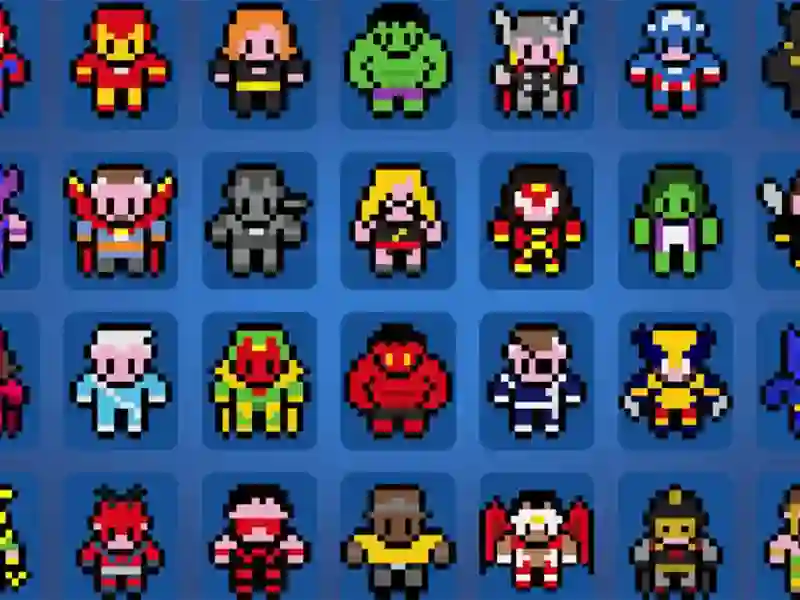 Pictures By Numbers Superheroes — безплатна онлайн игра