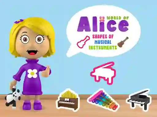 Cluiche World of Alice Shapes of Musical Instruments ar líne