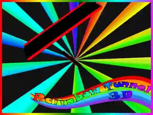 Rainbow Tunnel 3D — free online game