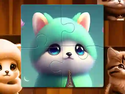Cute Cat Jigsaw — jogo online grátis