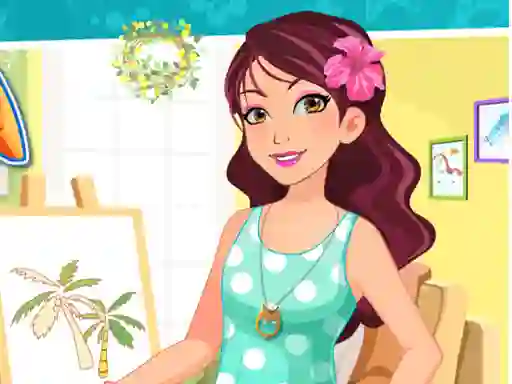 Betsy's Crafts Sand Painting Summer Holiday — free online game