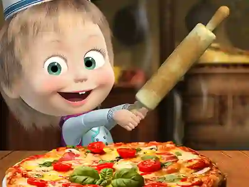 Lojë Masha And The Bear Pizzeria Game në internet