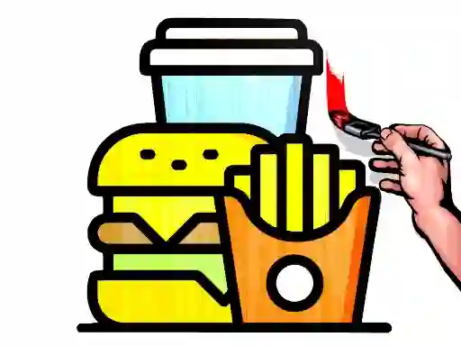 Fast Food Coloring Book — free online game