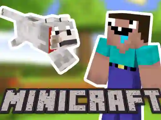 Minicraft: Steve And Wolf Adventure — free online game
