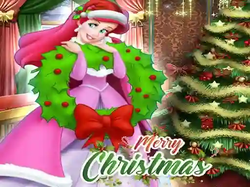 Ariel The Little Mermaid Christmas Dres Up — free online game