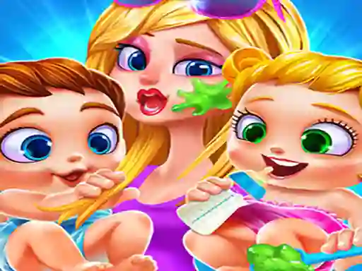 My Newborn Baby Twins Care — free online game