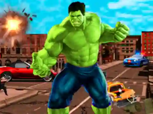 Incredible City Monster Hunk Hero Survival — free online game