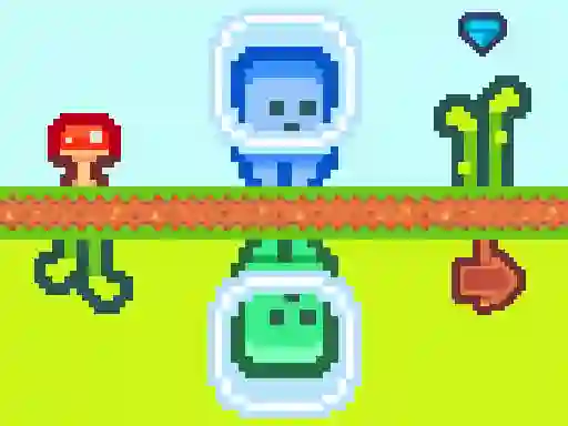Two Aliens Adventure — 무료 온라인 게임