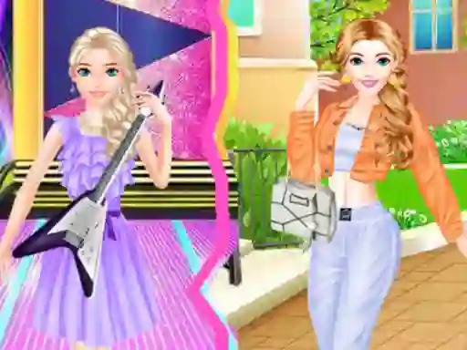 Sisters Street Style VS Stage Style — free online game