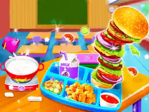 Spel Cooking Lunch At School  online
