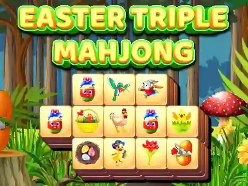 Easter Triple Mahjong — free online game