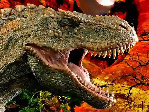 T-Rex Dinosaur Jigsaw — free online game