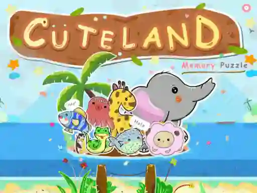 Cuteland Memory Puzzle  — free online game