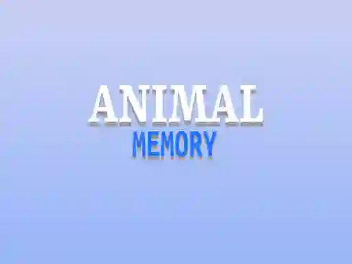 Animals Memory — free online game