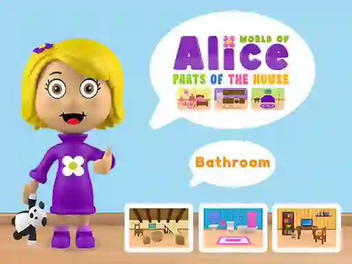 World of Alice Parts of the House — free online game