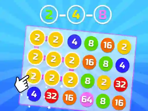 Igra 2-4-8 link identical numbers online
