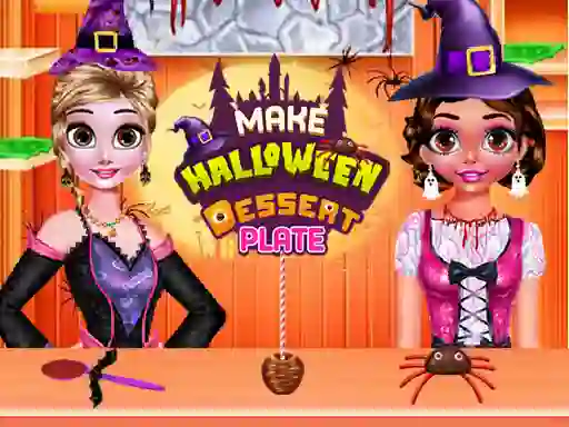 Make Halloween Dessert Plate — free online game