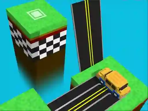 Blocky Taxy ZigZag — free online game