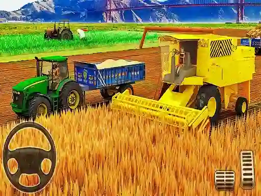US Modern Tractor Farming Game 3D 2022 — free online game