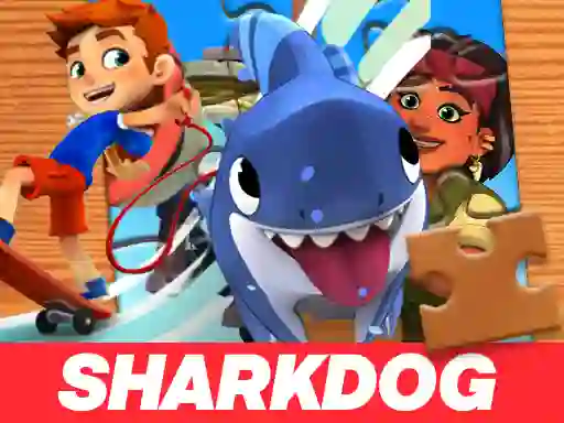 Игра Sharkdog Jigsaw Puzzle онлајн