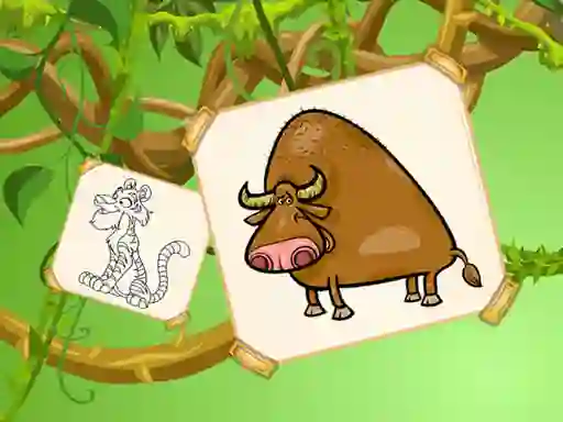 Funky Animals Coloring — free online game