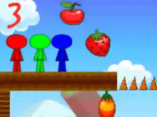 Stickman Bros In Fruit Island 3 — free online game