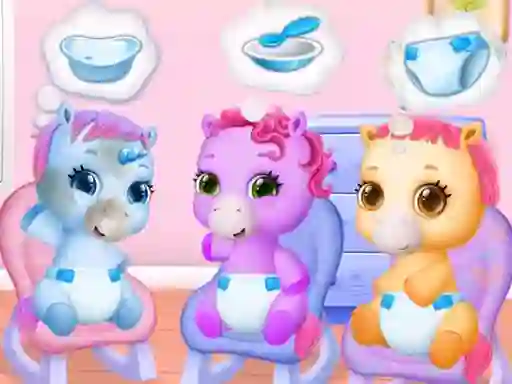 Baby Pony Sisters Care — free online game
