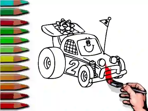 BTS Racing Car Coloring — free online game