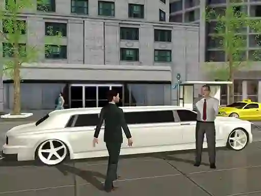 Limo Taxi Driving Simulator: Limousine Car Games — free online game