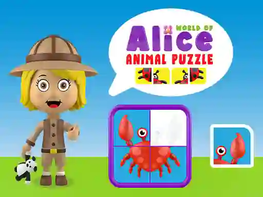 World of Alice Animals Puzzle — free online game