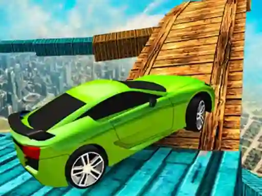 Old Car Stunt Sim — free online game