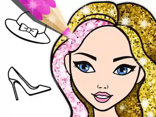 Fashion Coloring Book Glitter — free online game