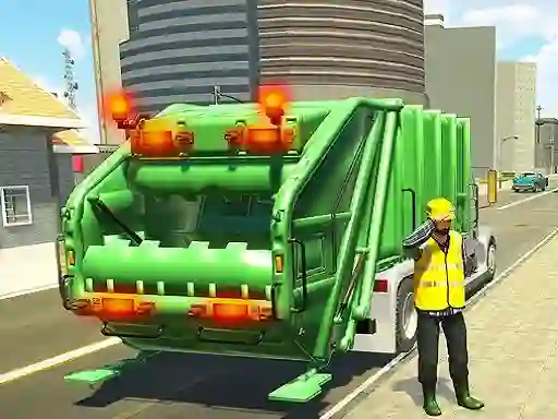 American Trash Truck Simulator Game 2022 — free online game