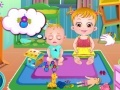 Baby Hazel sibling care