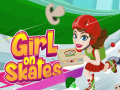 Girl on Skates Pizza Mania