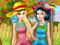 Princesses Working In the Garden 