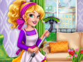 Girls fix it Audrey spring cleaning