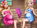 Cute Mommies Pregnant Sauna