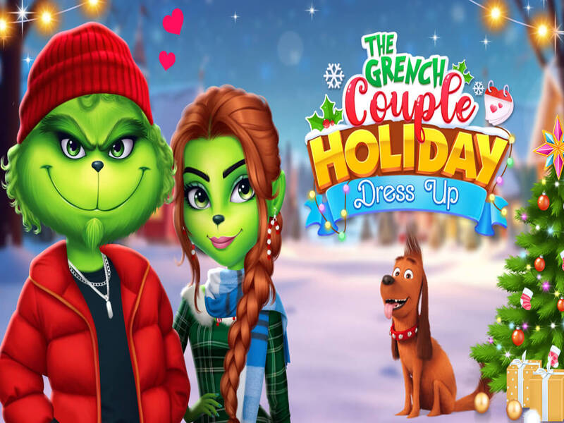 The Grench Couple Holiday Dress up