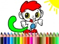 Back To School: Monkey Coloring