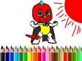 Back To School: Mask Boy Coloring