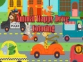 Animal Happy Drive Coloring