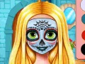 Sister's Halloween Face Paint
