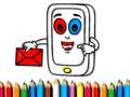 Mobile Phone Coloring Book