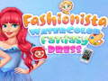 Fashionista Watercolor Fantasy Dress