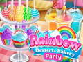 Rainbow Desserts Bakery Party